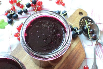 Желейное варенье из красной и черной смородины