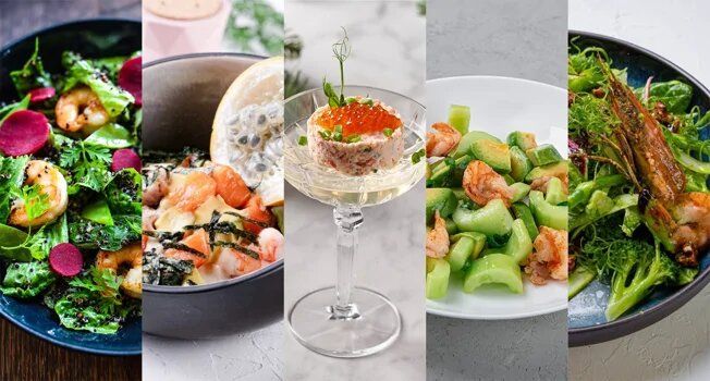 Салаты с креветками: гастрономический микс от московских шефов