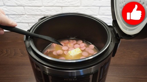 Необычный рецепт булгура с сосисками для мультиварки