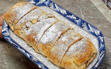 Творожный штрудель с яблоками: идеальный десерт для уютного вечера