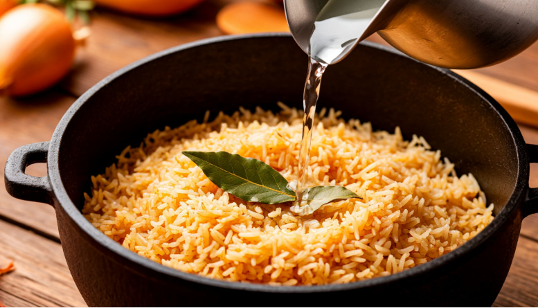 Почему важно заливать рис горячей водой для идеального плова